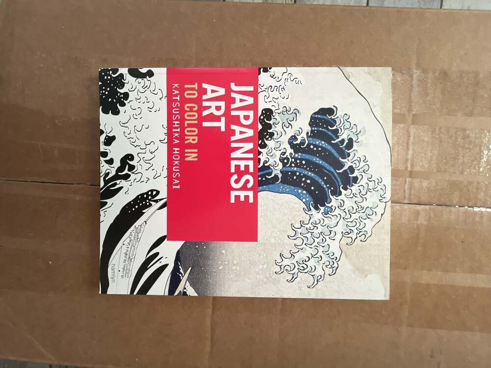 Japanese Art To Color Coloring Book and Masterpiece Collection Coloring Book